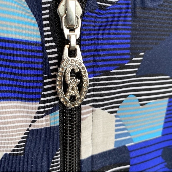 CHRISTINE ALEXANDER Swarovski crystal Athletic zip up jacket Womens size M - Picture 3 of 10